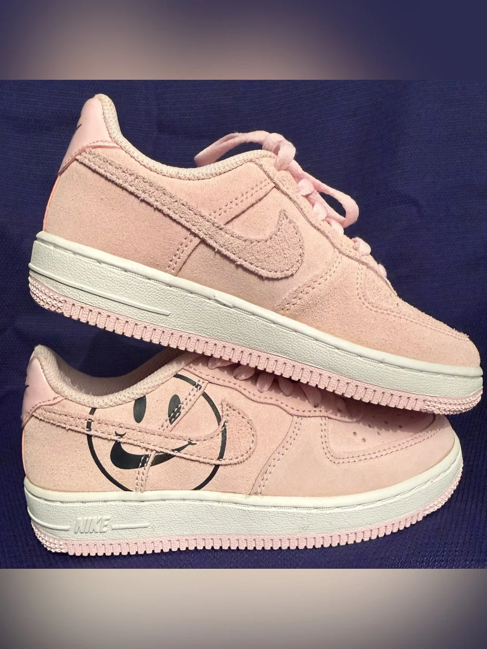 Nike Air Force 1 LV8 Have A Nike Day Pink Suede Sneakers Size 12C BQ8274-600